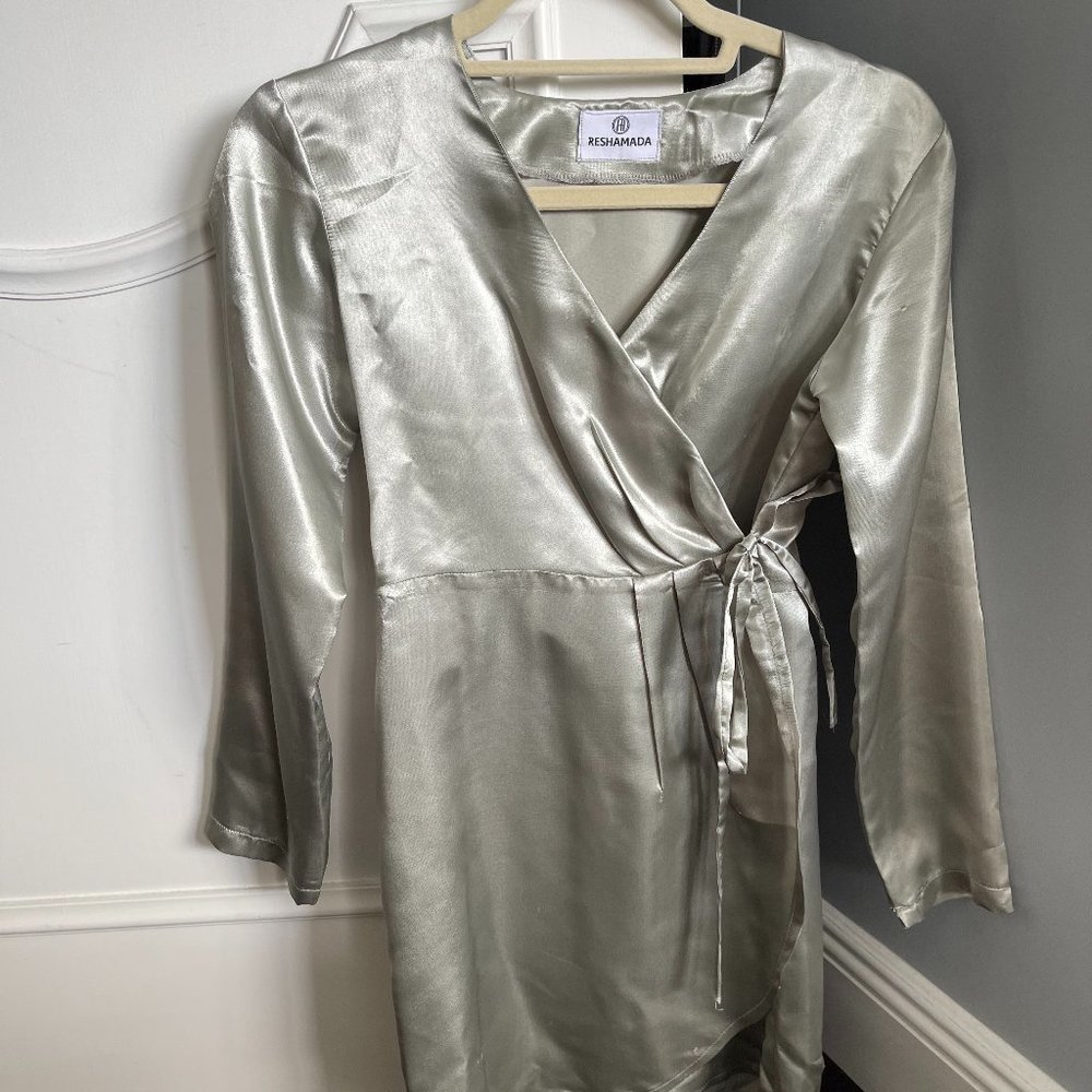 Silk wrap dress